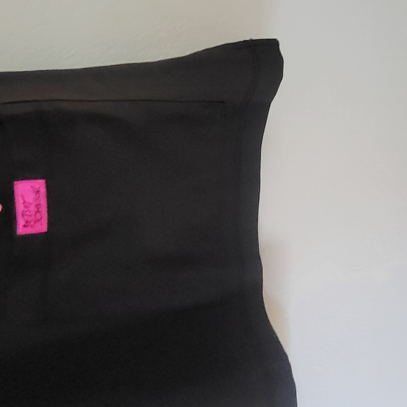 Betsey Johnson Women's Black Scrub Set with Pink Accents - Picture 6 of 10